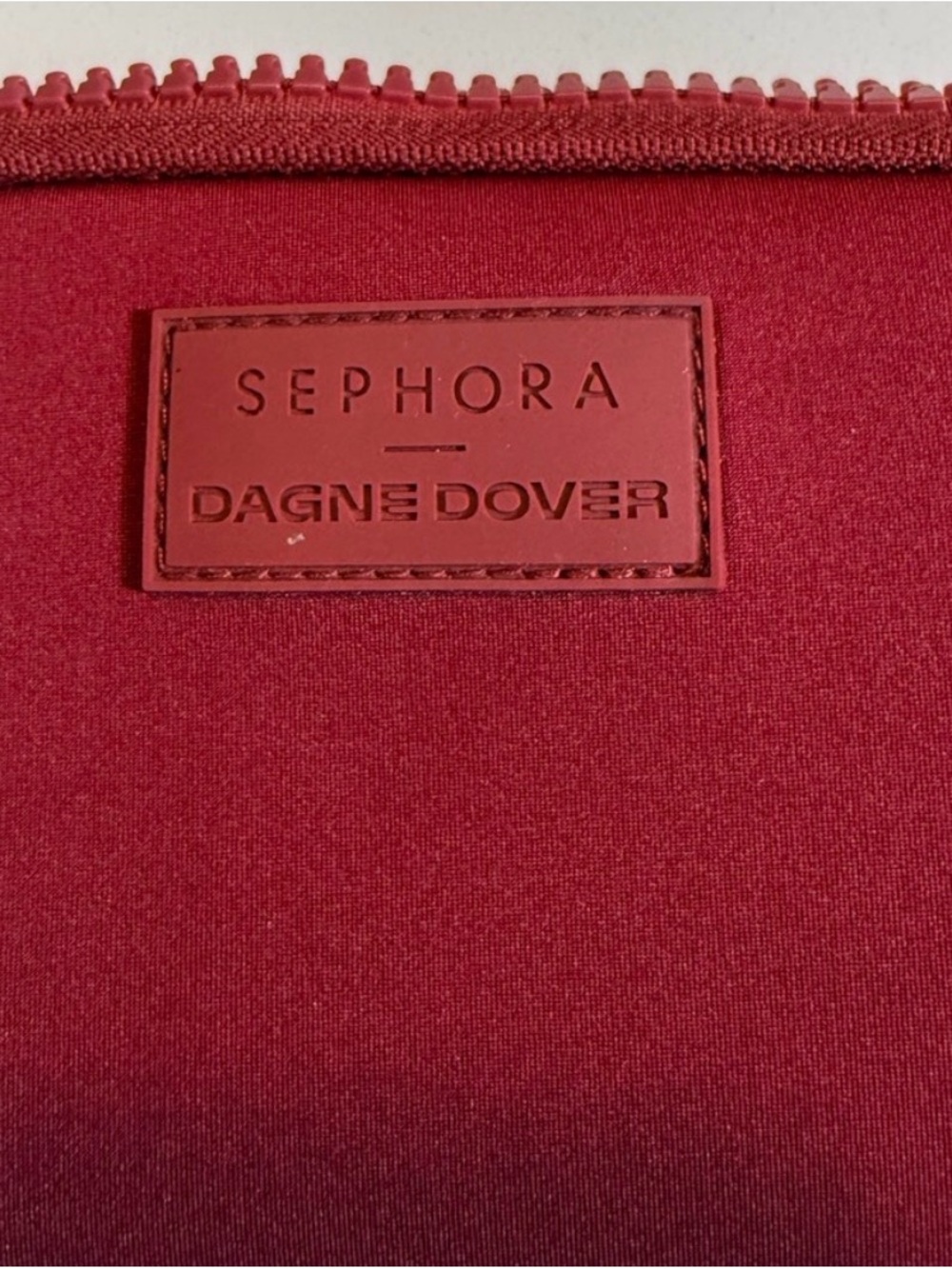 Sephora Dagne Dover Red Cosmetic Case